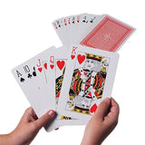 Giant Deck of Big Playing Cards Fun Full Poker Game Set - Measures 5" x 7"