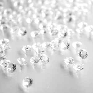 Diamond Table Confetti, Vase Filler, Party Decorations for Weddings, Bridal Shower, Birthdays, Home, and more. 2000 Pack of 1 Carat 6.5mm Jewels