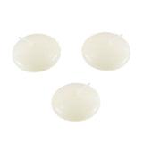 1 3/4" Unscented Natural Color Water Floating Candles (24 Pack)