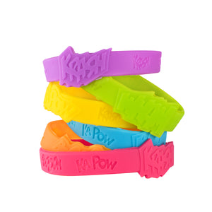 24 Assorted Superhero Comic Quotes Rubber Jelly Bracelets