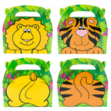 Safari Zoo Animals Treat Gift Boxes (12 Pack)