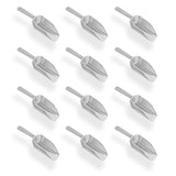5.5" Mini Acrylic Plastic Kitchen Scoops (Silver)