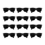 Plastic Black Vintage Retro Style Sunglasses (12 Pairs)