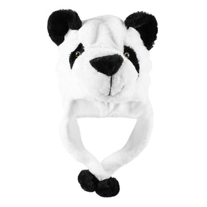 Panda Bear Plush Animal Winter Hat (Short)