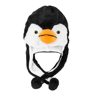 Penguin Plush Animal Winter Hat (Short)