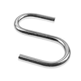 1" S-Shaped Silver Wire Hook Hangers (95 Pack)