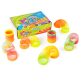 Colorful Neon Plastic Spring Toy (12 Pack)