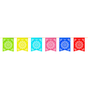 12 Foot Long Rainbow Multicolored Flag Party Banner