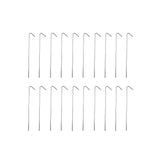 9" Galvanized Non-Rust Anchoring Tent Stakes Pegs (20 Pack)