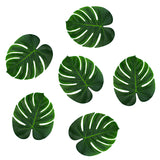 13" Tropical Imitation Green Plant Paper Leaves Decorations (6 Pack)