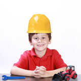 12 Pack Yellow Construction Plastic Hard Hat Toy